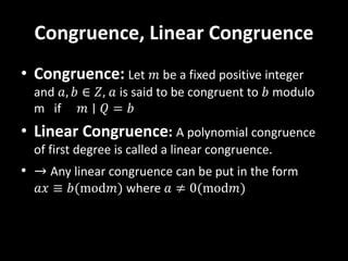 Linear Congruences Reduced Residue Systems Pptx