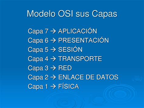 Modelo De Referencia OSI Ppt Descargar