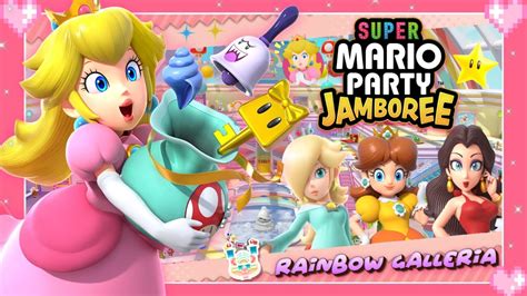 💗 Super Mario Party Jamboree Rainbow Galleria Peach Gameplay 💗 Youtube