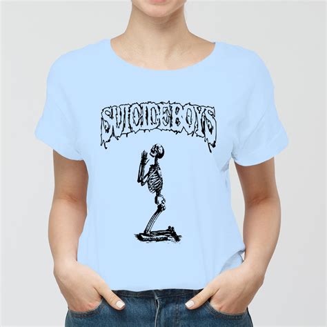 Vintage 90s Suicideboys Skeleton Tee Shirt Dark Chocolate Skeleton