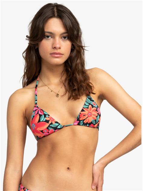 Printed Beach Classics Tri Bikini Top For Women Roxy