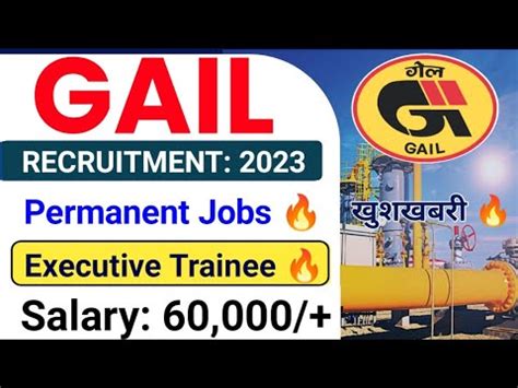 GAIL India Recruitment 2023 GAIL India Permanent Jobs Vacancy GAIL