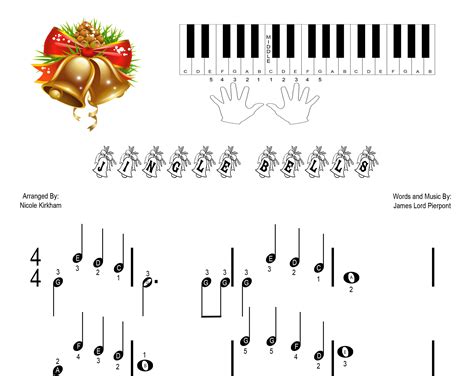 Jingle Bells Beginner Piano Sheet Music - Etsy México