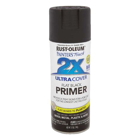 Rust Oleum Painters Touch 2x Ultra Cover Primer Flat Black Spray Paint