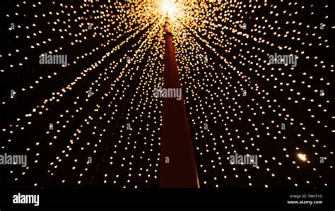 Yellow Christmas Lights Stock Photo - Alamy