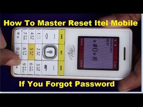 Itel Mobile How To Master Reset With Code If You Forgot Default