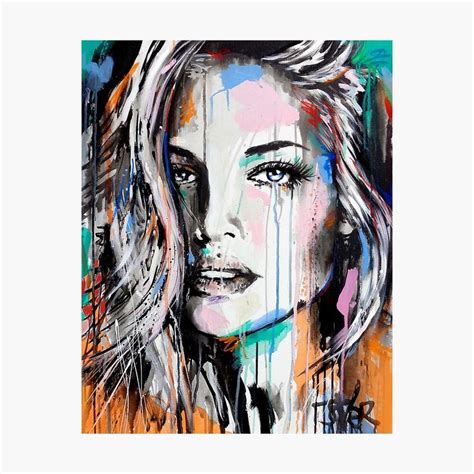 Poster Valery Par LouiJover Redbubble Collage Portrait Abstract