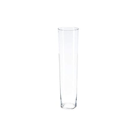 Vase Conique En Verre Transparent H 70 Cm