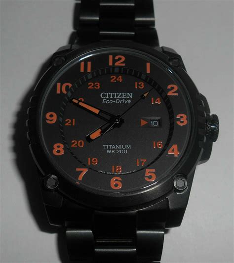 Citizen Eco Drive Titanium Wr 200 Watch B872 S083117 Bj8075 58f Watchcharts