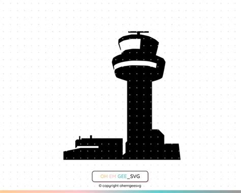 Air Traffic Control Tower Svg Air Traffic Clipart Control Etsy India