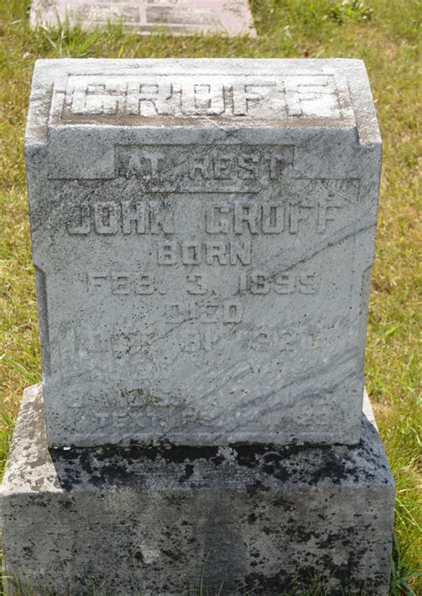 John Groff Find A Grave Reminne