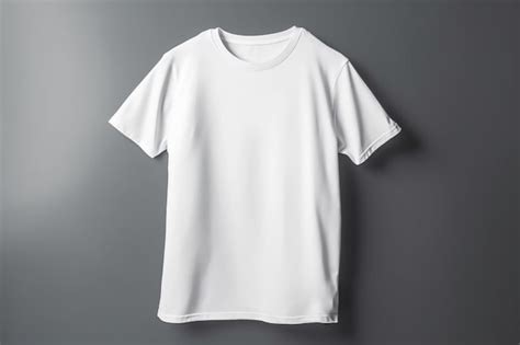 Maqueta de camiseta blanca de gran tamaño colgando aislada sobre fondo