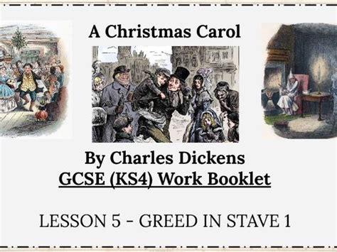 Lesson 5 Greed And Intolerance A Christmas Carol Teaching Resources