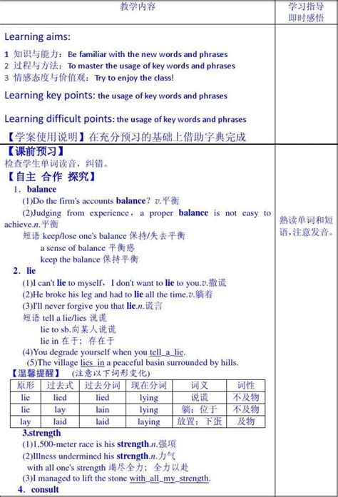 山东省英语高中人教版学案 必修三教师版：unit 2 Healthy Eating 单词word文档在线阅读与下载无忧文档