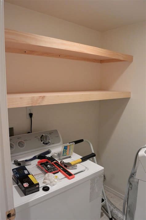 Mixin Mom Laundry Room Floating Shelves Diy