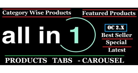 Opencart All In One Products Tab Carousel