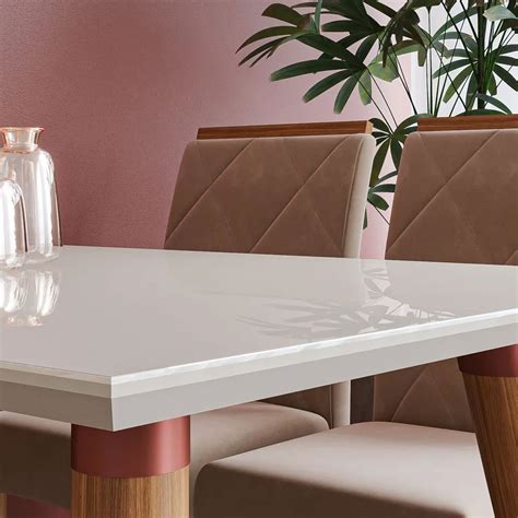 Tampo De Vidro Para Mesa De Madeira - Mesa de jantar Retangular Tampo de Vidro com Pés de Madeira Retrô Cimol ...