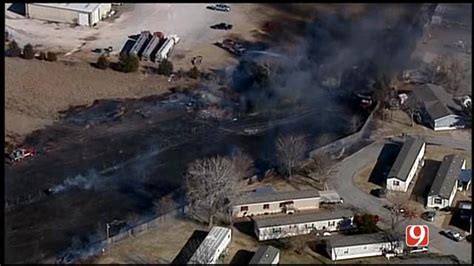 Grass Fire Prompts Evacuation At Sw Okc Mobile Home Park