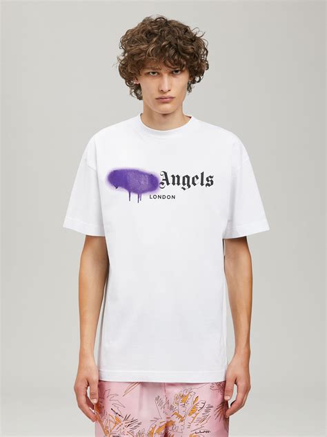 London Sprayed T Shirt In White Palm Angels® Official