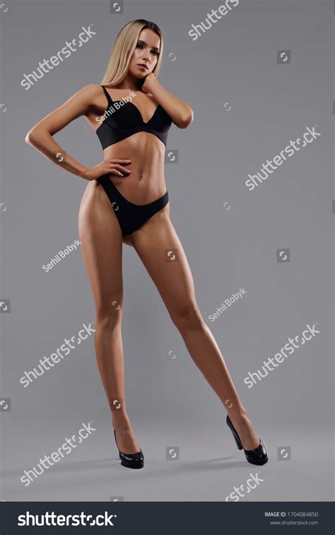 Full Length Portrait Sexy Blonde Female Stock Photo Shutterstock