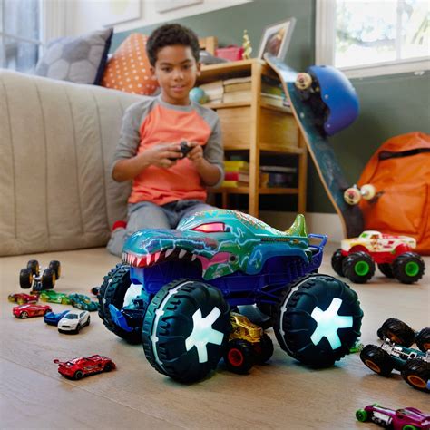 Hot Wheels Radio Control Monster Trucks Mega Wrex Alive Vehicle Smyths Toys Uk