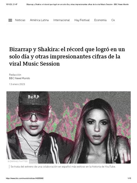 Bizarrap Y Shakira El Récord Que Logró En Un Solo Día Y Otras Impresionantes Cifras De La