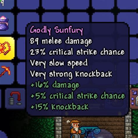 Is Godly Sunfury Good In Hardmode Rterraria