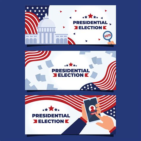 US Election Banners Collection Free Vector 3709080 Vector Art at Vecteezy