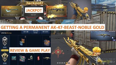 GETTING A PERMANENT AK 47 BEAST NOBLE GOLD CROSSFIRE PH YouTube