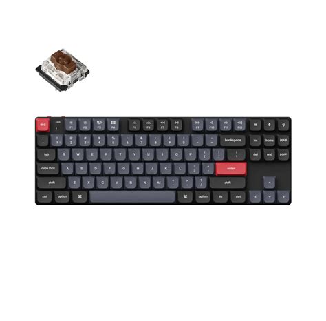 Keychron K1 Pro QMK VIA Wireless RGB Hot Swap Low Profile Brown DE Gaming Tastaturen Ohne