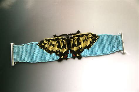 Tiger Swallowtail Butterfly Loomed Bracelet Swallowtail Upton Loom