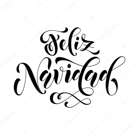 Feliz Navidad Letras Feliz Navidad Española Vector De Stock 125294062