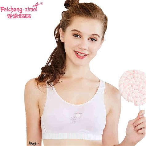 Free Shipping Feichangzimei Teen Girls Bra And Panties Cotton Solid A F C