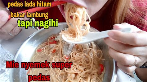 Mie Nyemek Super Pedas Pedesnya Lada Hitam Ndower YouTube