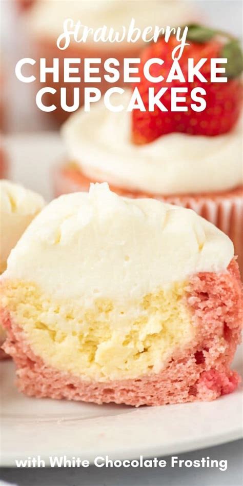 Strawberry Cheesecake Cupcakes - Crazy for Crust