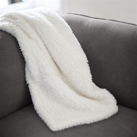 Cozy Sherpa Bed Blanket Pottery Barn Teen