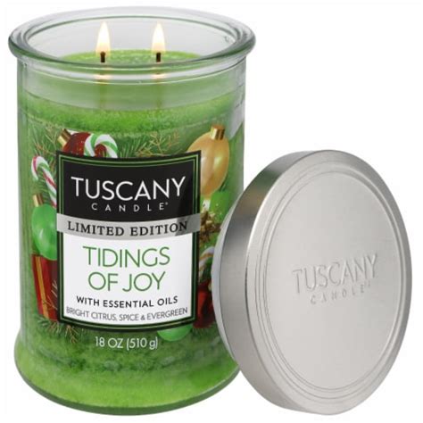 Tuscany Candle Limited Edition Tidings Of Joy Scented Jar Candle Ct