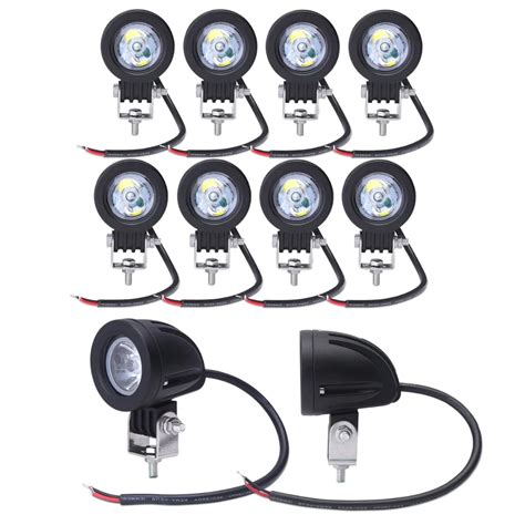 10 sztuk 2 cal 10W LED światło robocze Flood Spot dla Off Road 4x4