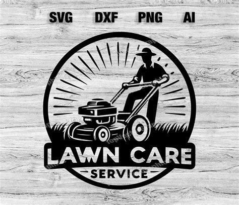 Professional Lawn Care & Landscaping Logo Design SVG, PNG, Dxf, AI ...