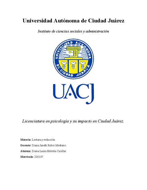 Ensayo Final Universidad Autónoma De Ciudad Juárez Instituto De Ciencias Sociales Y