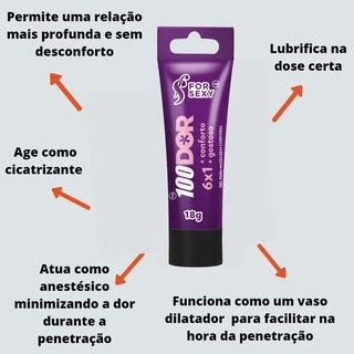 Gel Dessensibilizante Para Sexo Anal 100Dor 18g For Sexy Lubrifica