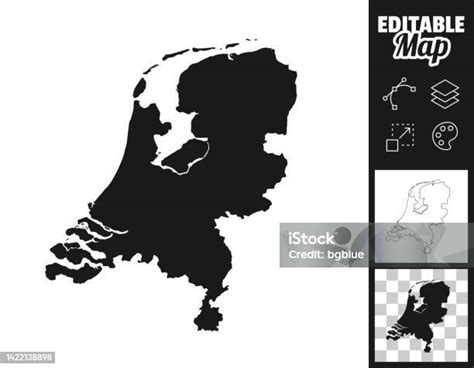 Netherlands Maps For Design Easily Editable Stockvectorkunst En Meer