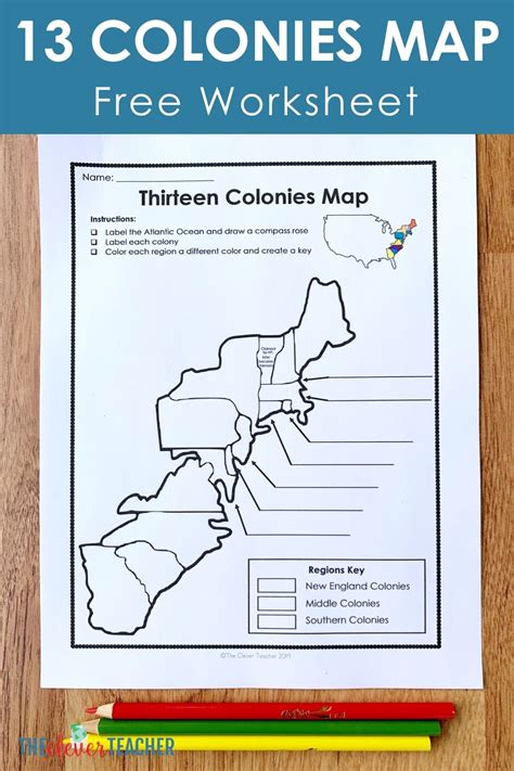 The 13 Colonies Worksheets