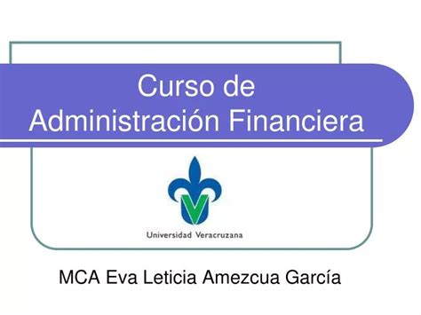 Ppt Curso De Administraci N Financiera Powerpoint Presentation Free