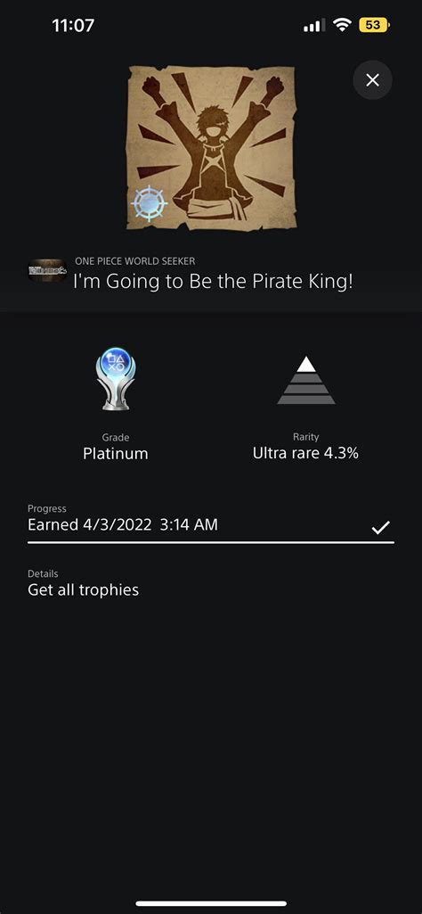 [ one piece world seeker ] probably my favorite platinum on my account