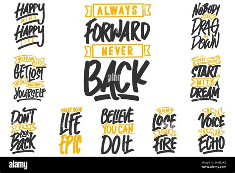 Motivational Typography Quotes Bundle Vol 12 Stock Vector Image And Art