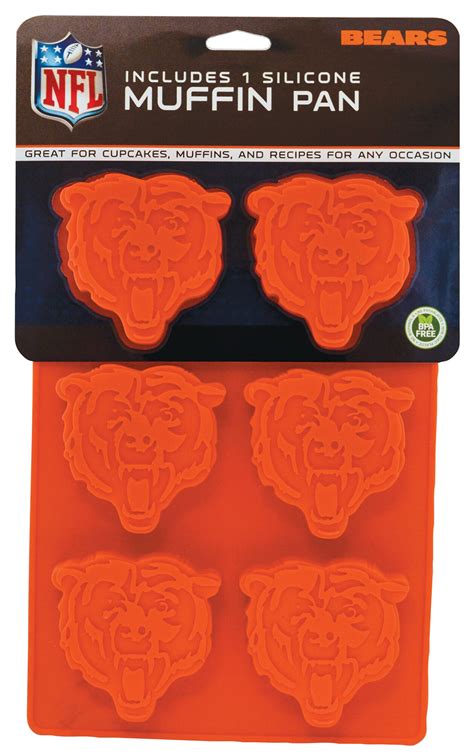 Masterpieces Game Day Fanpans Nfl Chicago Bears Silicone Muffin Pan