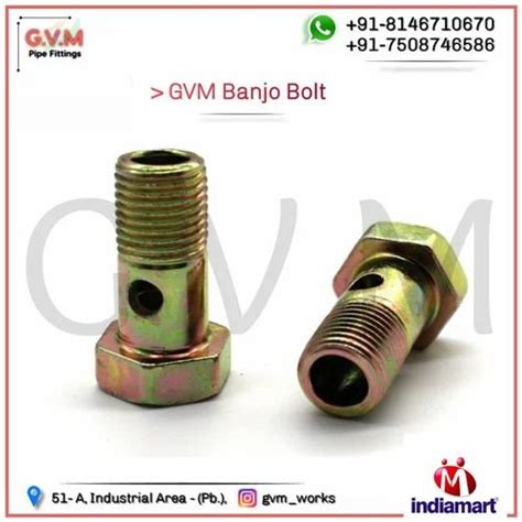 Mild Steel GVM Banjo Bolt Size 10MM At 7 00 Piece In Phagwara ID