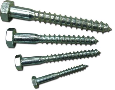 M8x40 Hex Head Coach Screws Bzp Akro Multihire