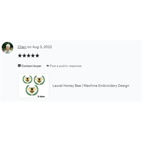 Laurel Honey Bee Embroidery Designs Instant Download 3 - Etsy